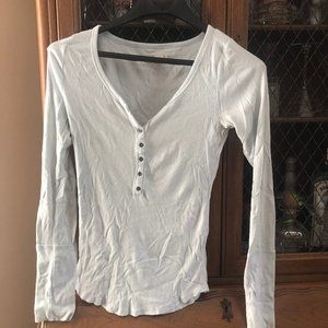 Abercrombie & Fitch Long Sleeve Button Down Tee